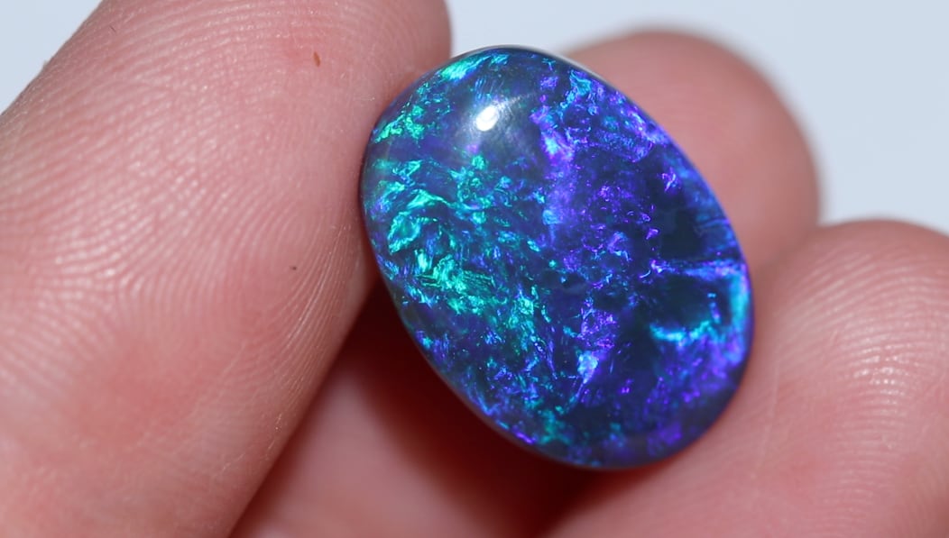 Blue Lightning Ridge opals